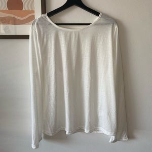 Vintage Plus Size White Sheer Top!